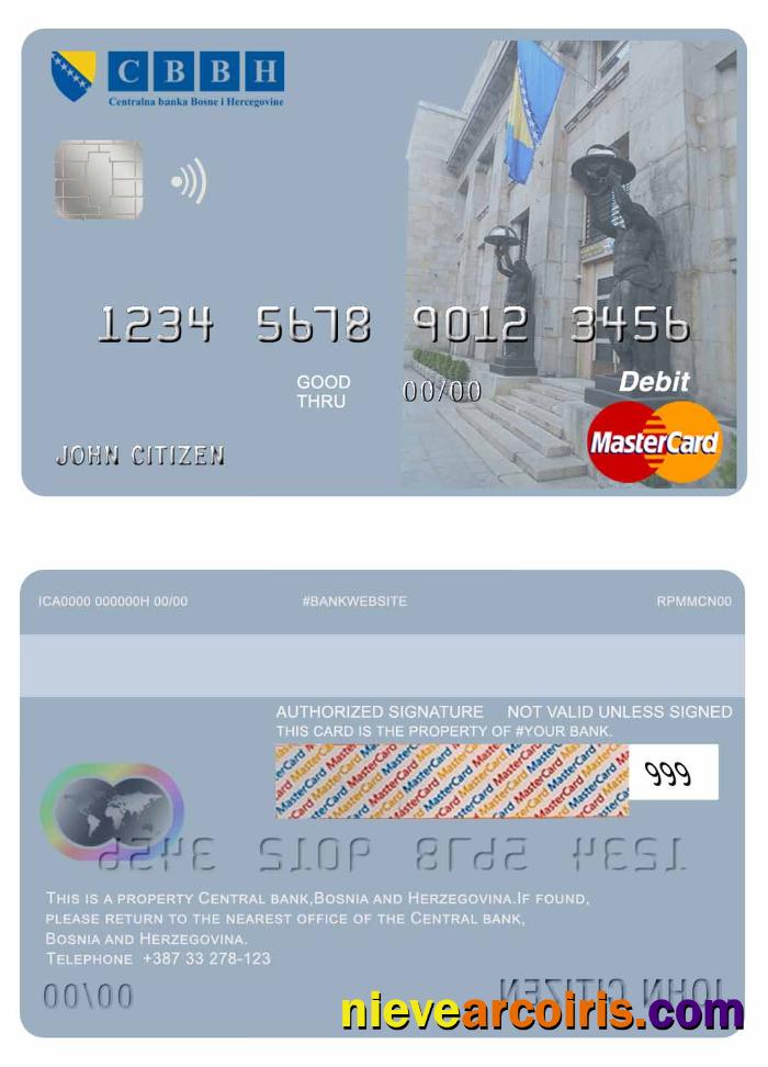 Bosnia and Herzegovina Central Bank mastercard